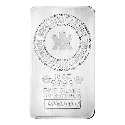 10 oz Silver Bar - Royal Canadian Mint
