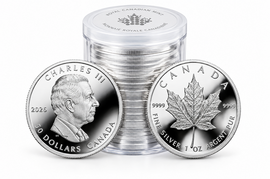 2026 Royal Canadian Mint Silver Maple Leaf 1oz Coins .9999