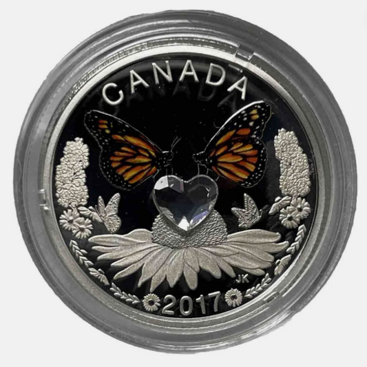 2017 Canada $3 Fine silver 1/4oz Celebration Of Love. #20-17