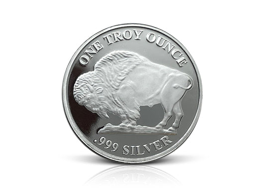 1 oz Buffalo Silver Rounds - .999 Fine Bullion