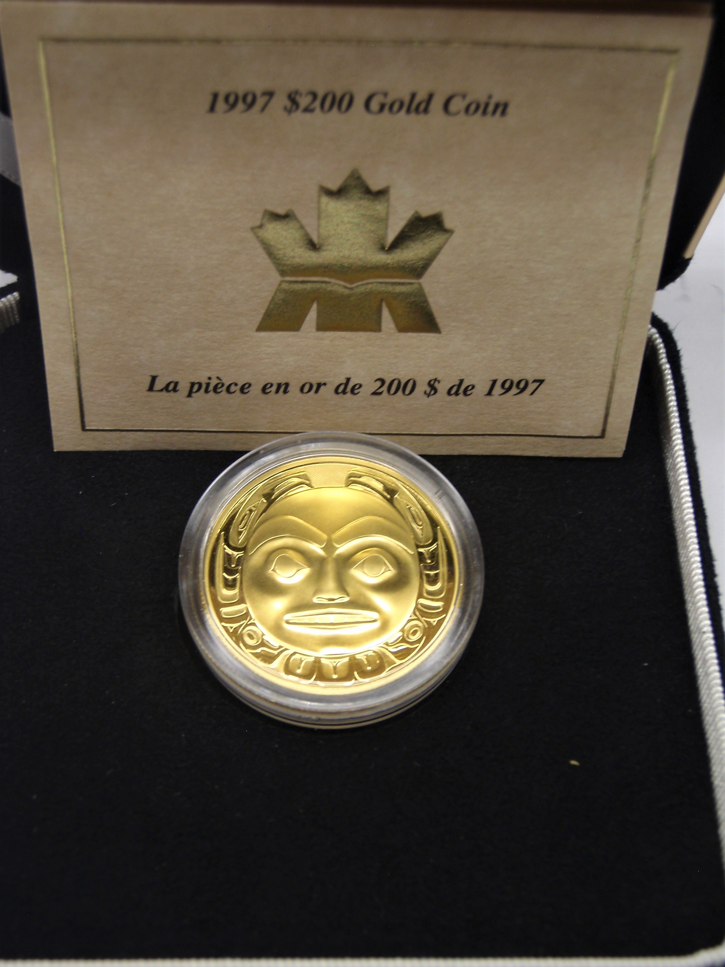 1997 RCM $200 Gold Haida Coin | Diverse Equities Inc. | Calgary, Alberta